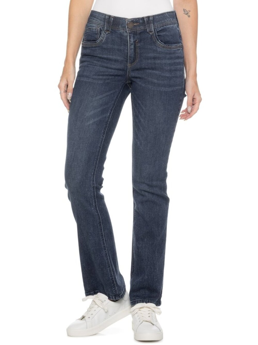 Democracy Blue AbSolution Bow Pocket Itty Bitty Bootcut Jeans - High-Rise